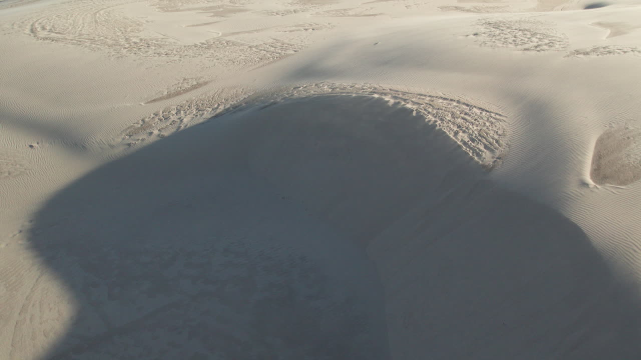 Close-Up of Sand Dune Being Blown Away by the Wind, North of Denmark, R&aring;bjerg Mile