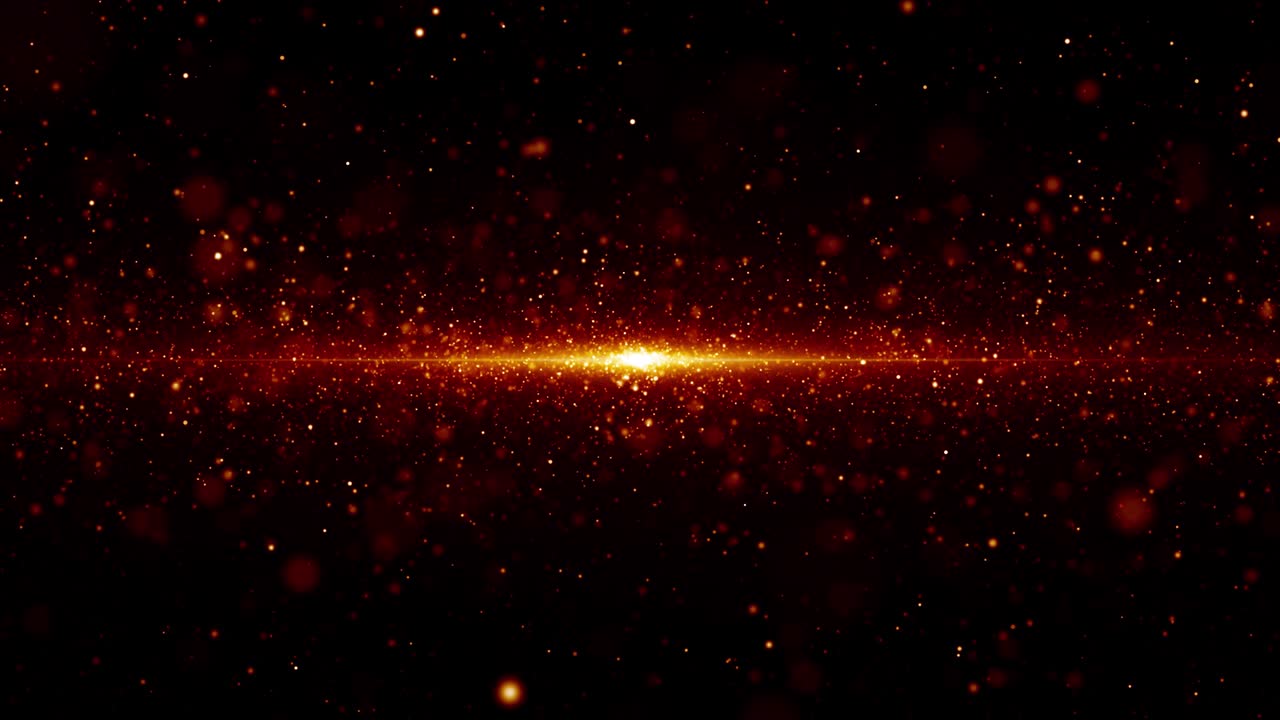 particelle di polvere astratto luce bokeh titoli di movimento ciclo di sfondo cinematografico