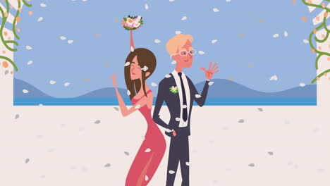 wedding ceremony at the beach