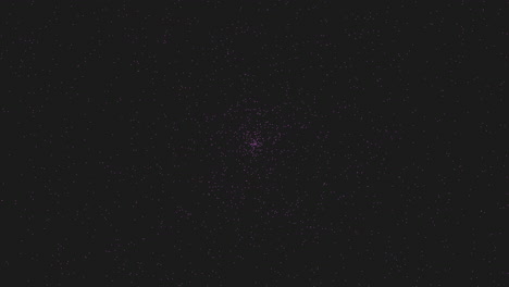 galaxia oscura y profunda con polvo de arco iris de neón en el agujero oscuro