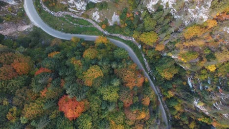 Cheile-Dambovicioarei-is-a-natural-wonder-located-in-Romania,-featuring-spectacular-gorges-and-rock-formations