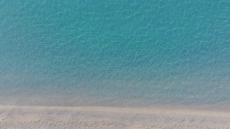 aerial view of a beautiful turquoise beach