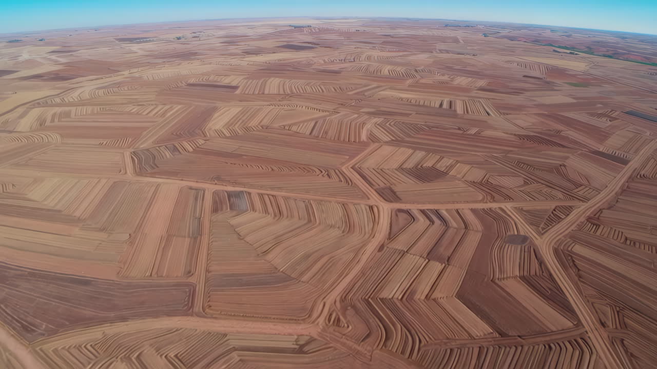 vista aérea de las tierras de cultivo en terrazas