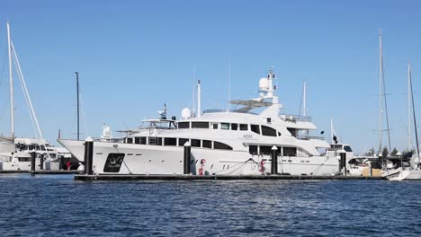 a yacht docked at gold coast harbour