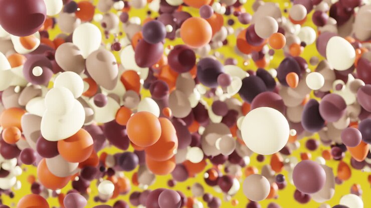 formas 3d abstratas e coloridas