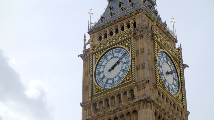 Close Up of Clock Faces on Big Ben