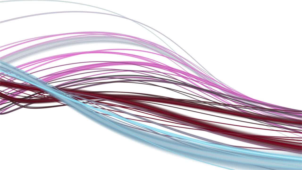 느린 동작에서 줄무 파동 객체와 환상적인 애니메이션, 4096x2304 루프 4k