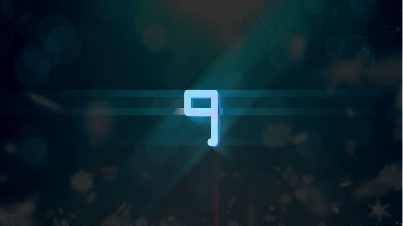 Animated countdown video 4k
