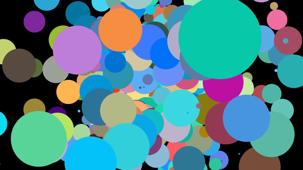circolo di colore astratto 2d per il design del volantino 4k