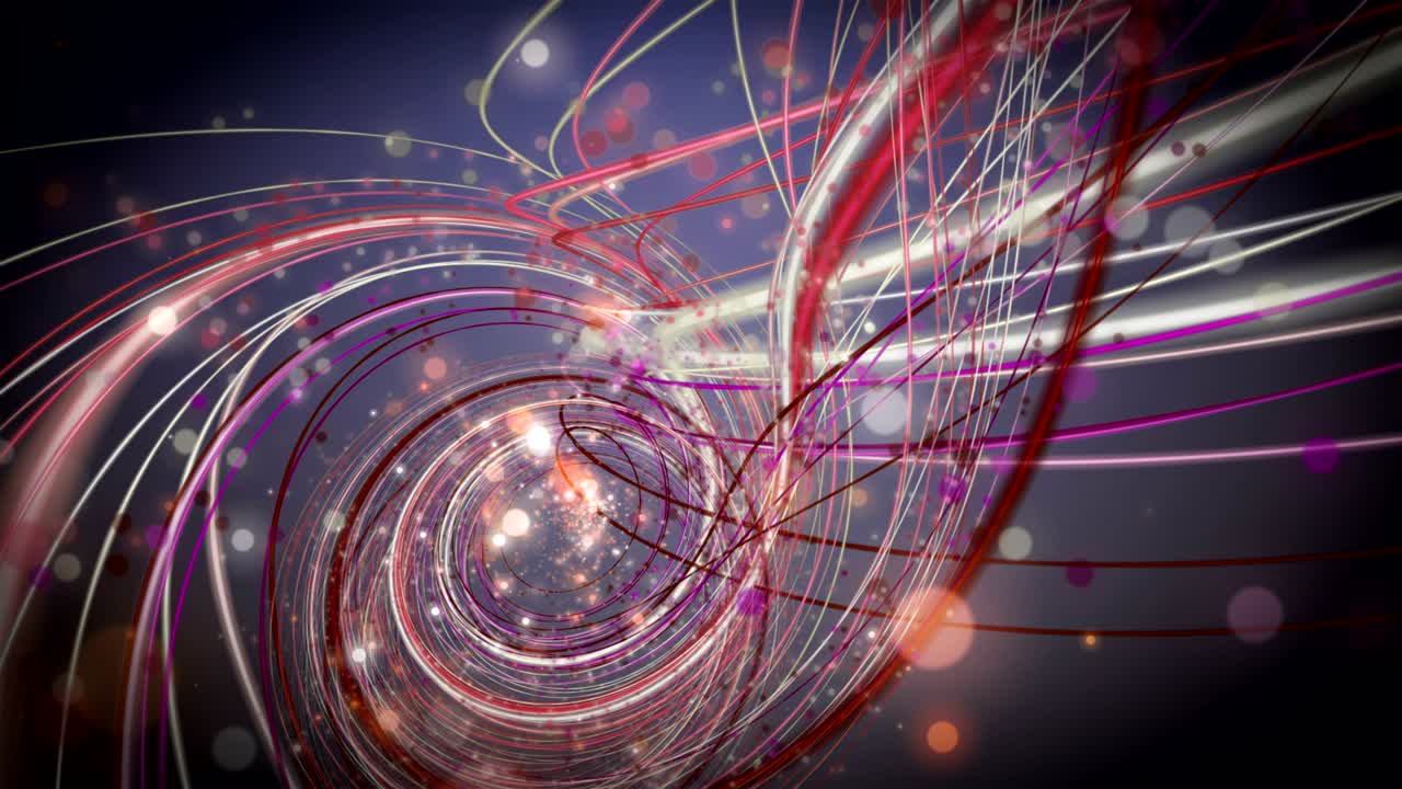 스로모션에서 줄무 물체와 박이는 입자, 4096x2304 루프 4k