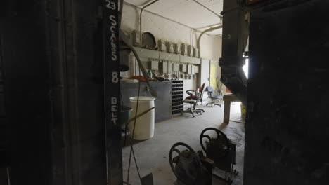 abandoned industrial facility interior