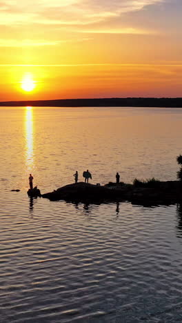 sunset over the river. sunset along the banks of the river