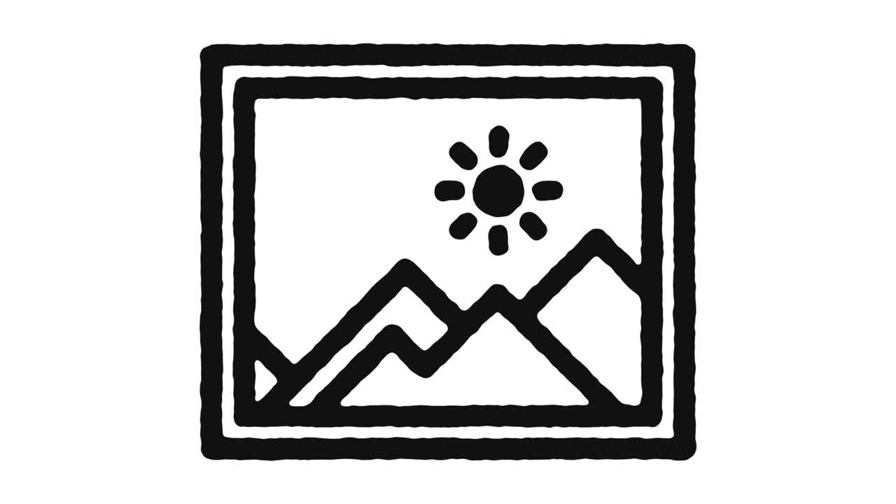 icono de la galería de fotos imágenes de animación y canal alfa