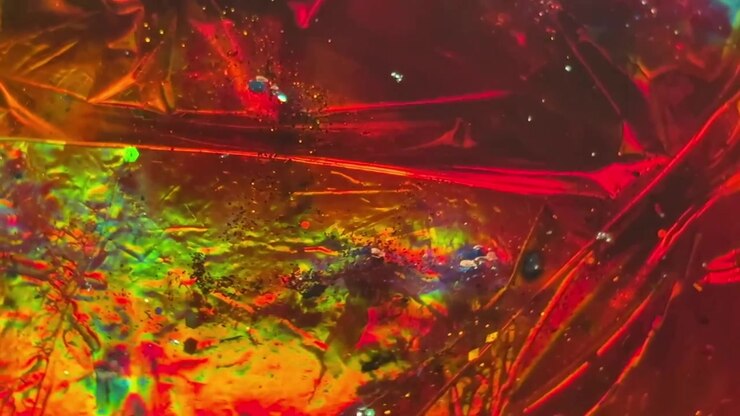 Abstract holographic texture with iridescent colors