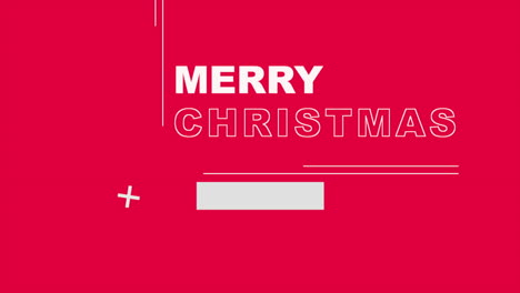 Merry-Christmas-with-lines-pattern-on-red-gradient