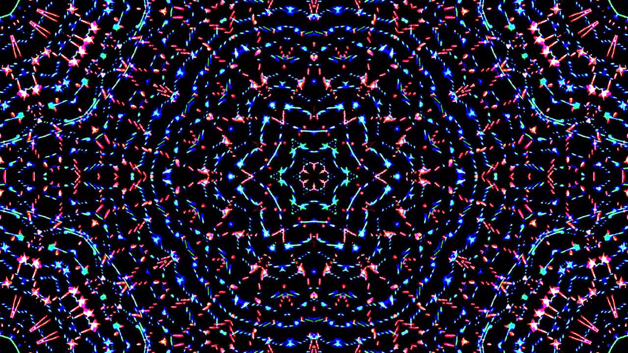 Bright abstract light governing full color, kaleidoscope