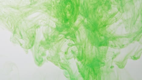 green ink in water