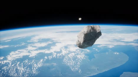 Gefährlicher-Asteroid,-Der-Sich-Dem-Planeten-Erde-Nähert.-Bild-Der-Erde,-Bereitgestellt-Von-Der-NASA