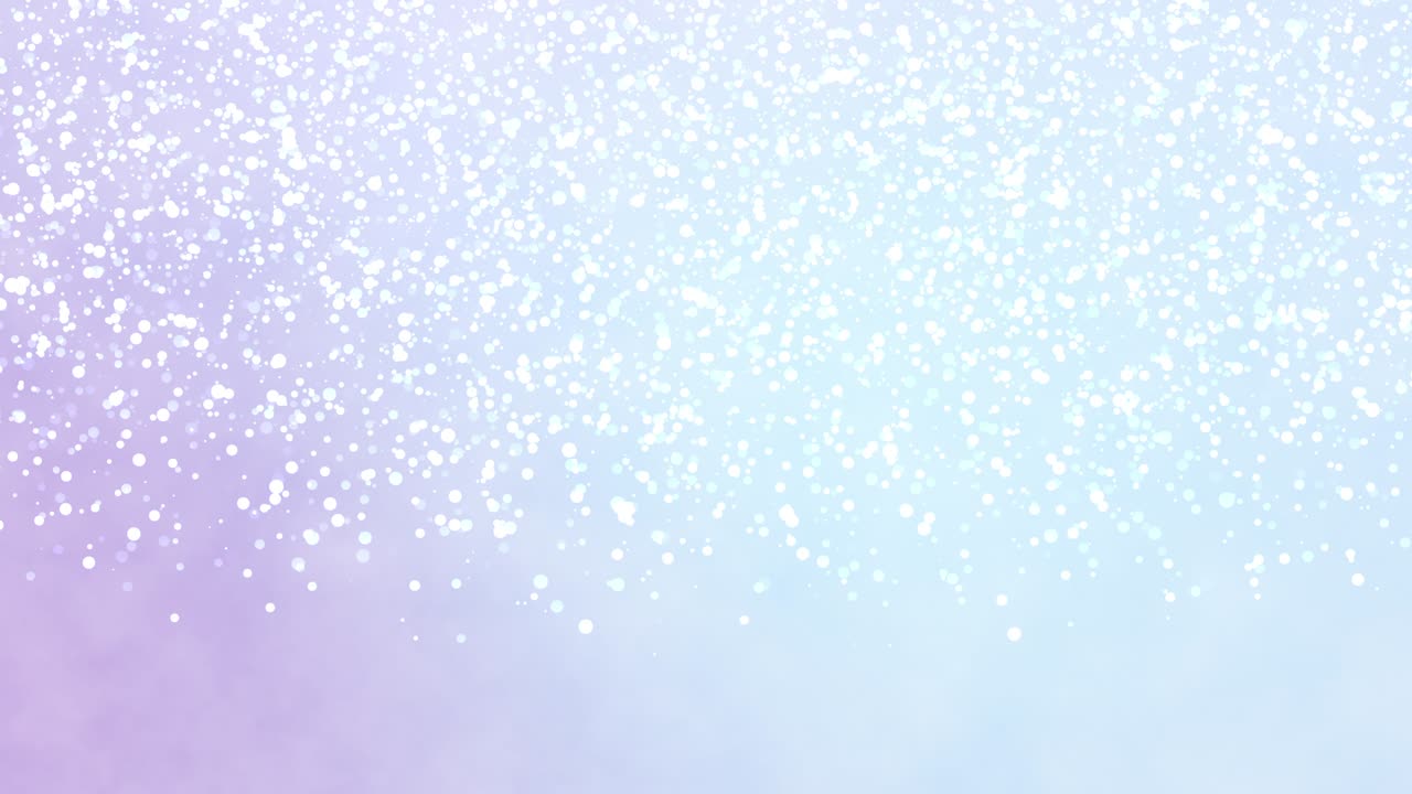 Lilla og blå gradient baggrundsloopvideo med skinnende partikler, der kaskader ned. 4K opløsning