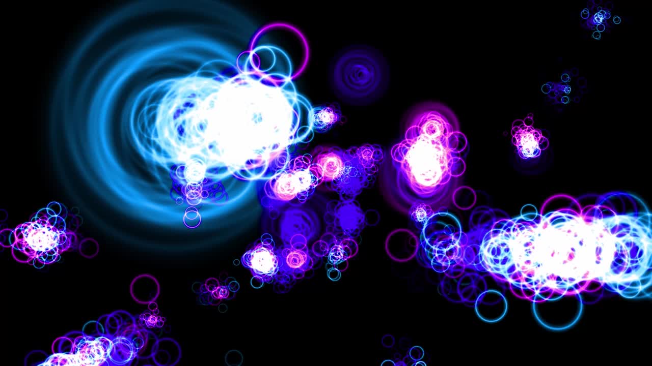 animación de partículas de forma de anillo gráficos de movimiento