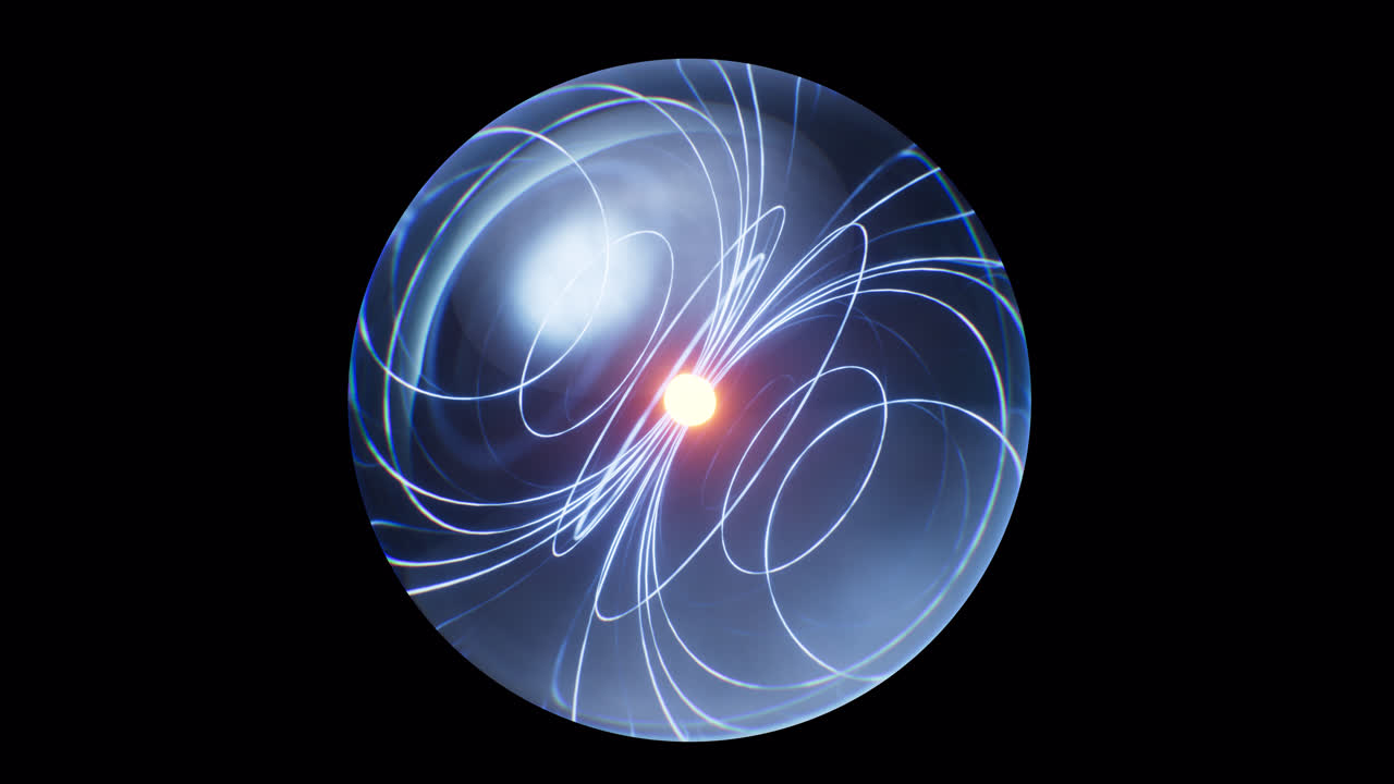 알파 채널과 함께 물리학 트의 루프 애니메이션, 3d 렌더링