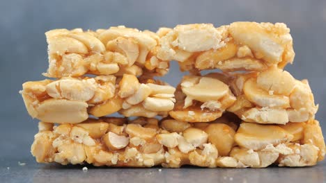 stacked cashew peanut bars