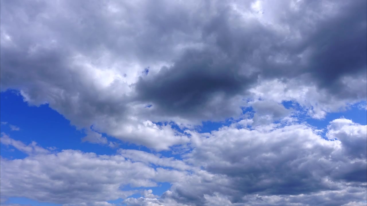 Nuvole nel cielo. Riprese in time lapse