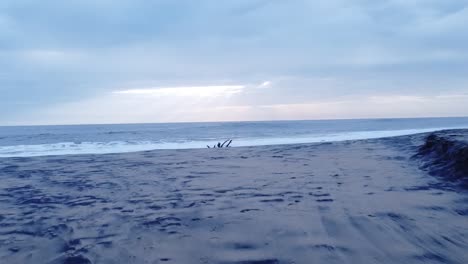black sand beach, beautiful costal area, blue sky ,arabian sea, indian ocean