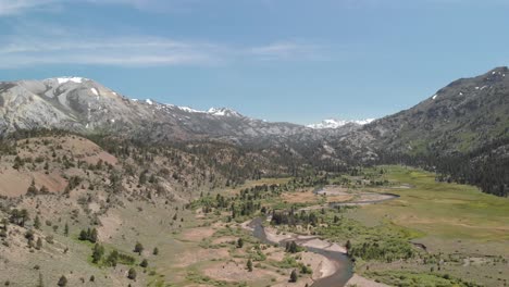 Beautiful-expansive-aerial-shot-near-Sonora-Pass-in-California