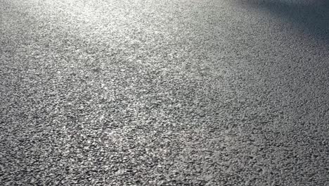 new asphalt on the road. new road. the quality of the road surface.