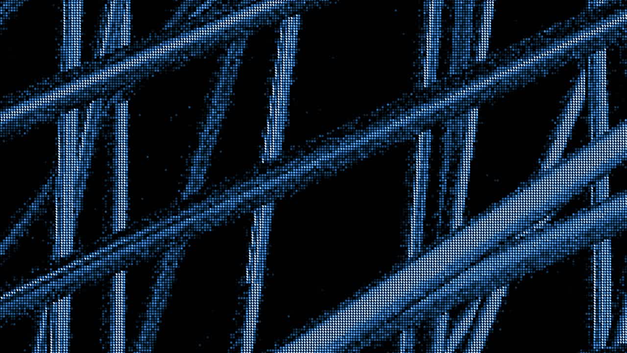 Abstract Blue and Black Geometric Pattern Background