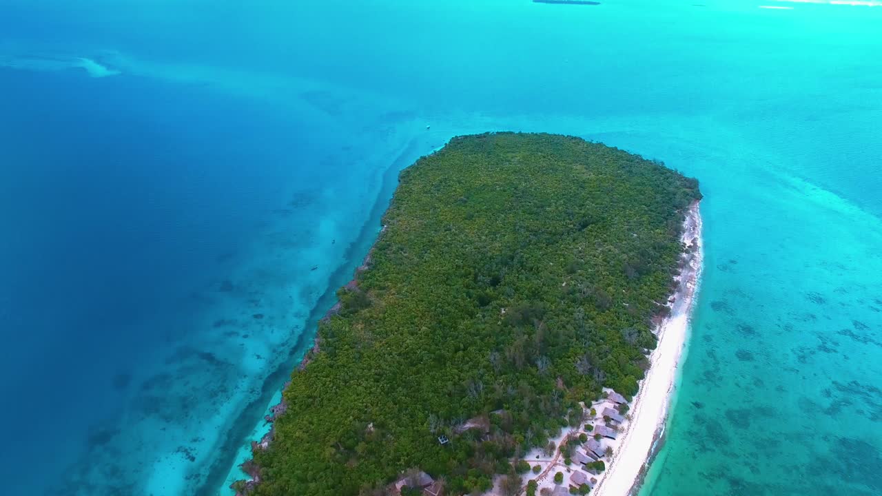 잔지바르 군도의 섬 조감도