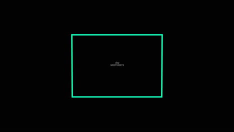 happy mothers day greeting card black background with white lettering