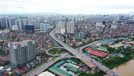 getting a bird's eye view of a busy city