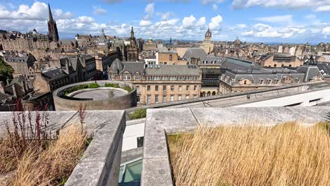 a sweeping view of edinburgh castle and surroundings