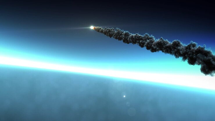Rocket Launch and Debris