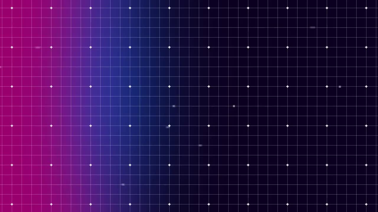 격자에서 움직이는 점들