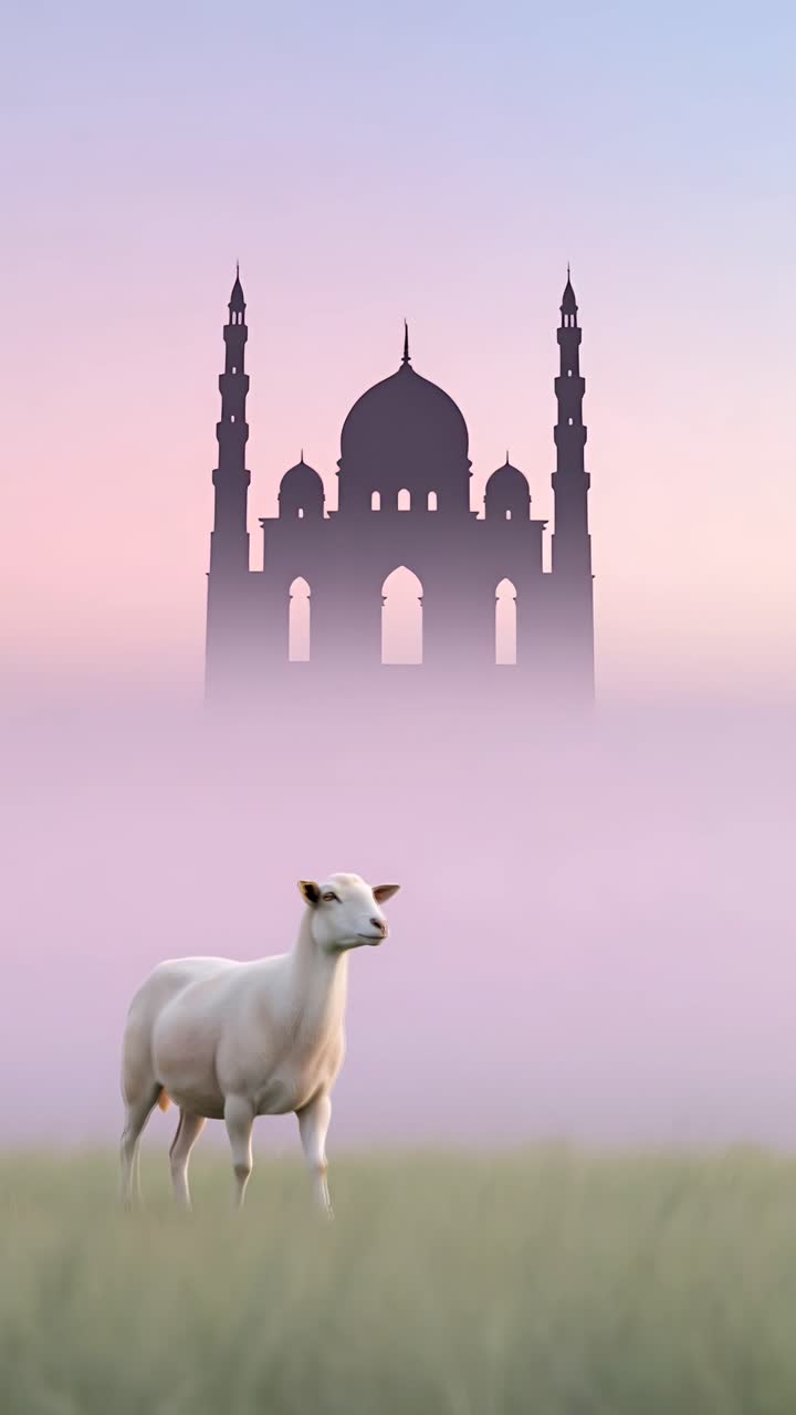 Eid al-Adha Moschea Sfondo islamico 4K