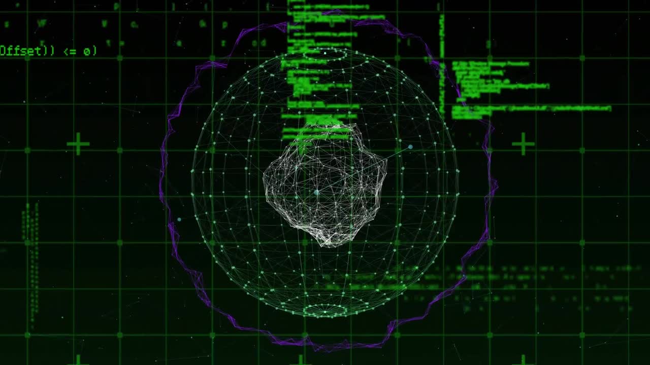 Data processing against globe of network of connections 