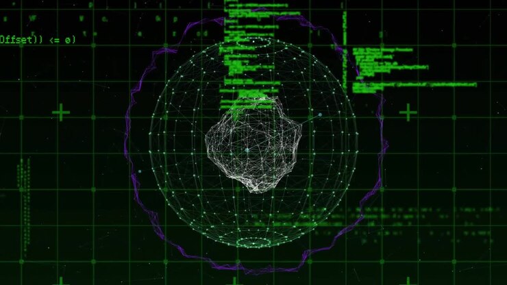 Data processing against globe of network of connections