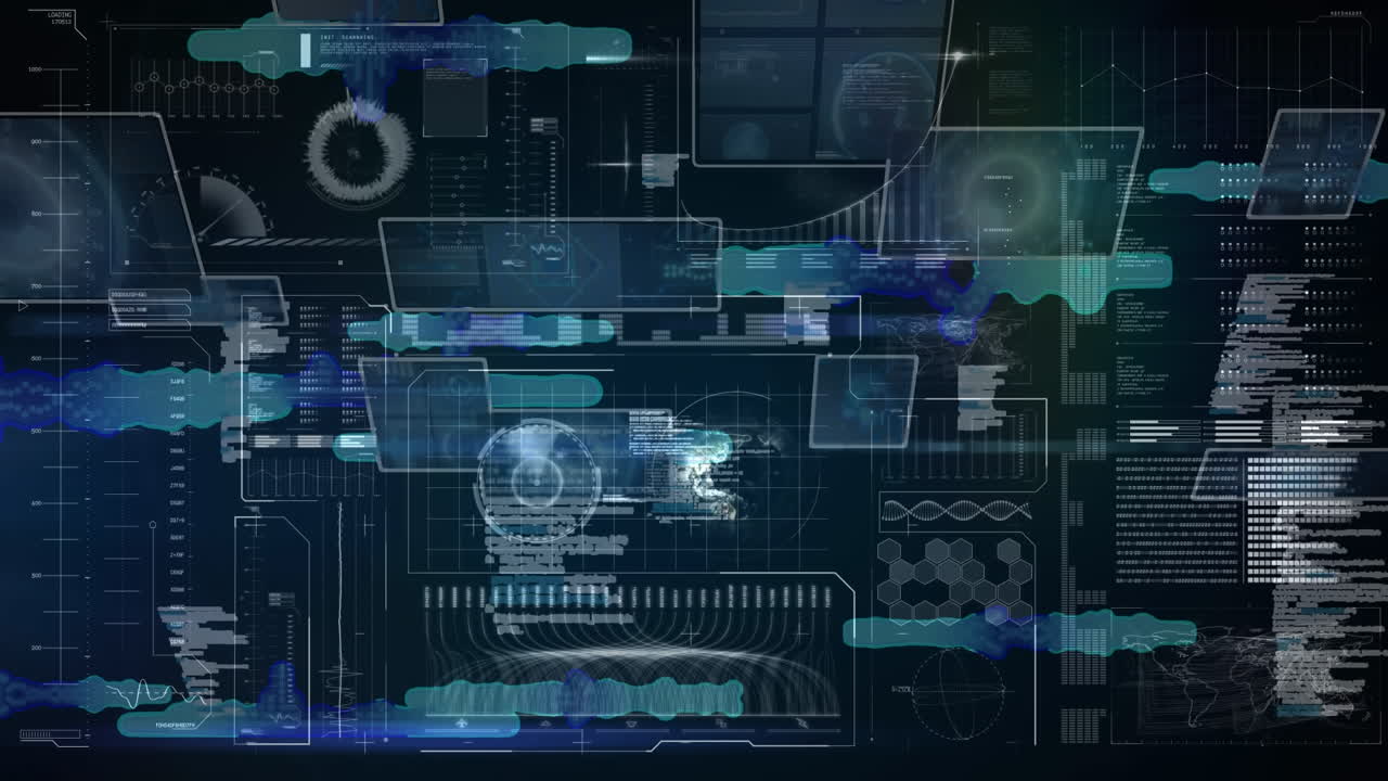 Animation of network of connections over navy background