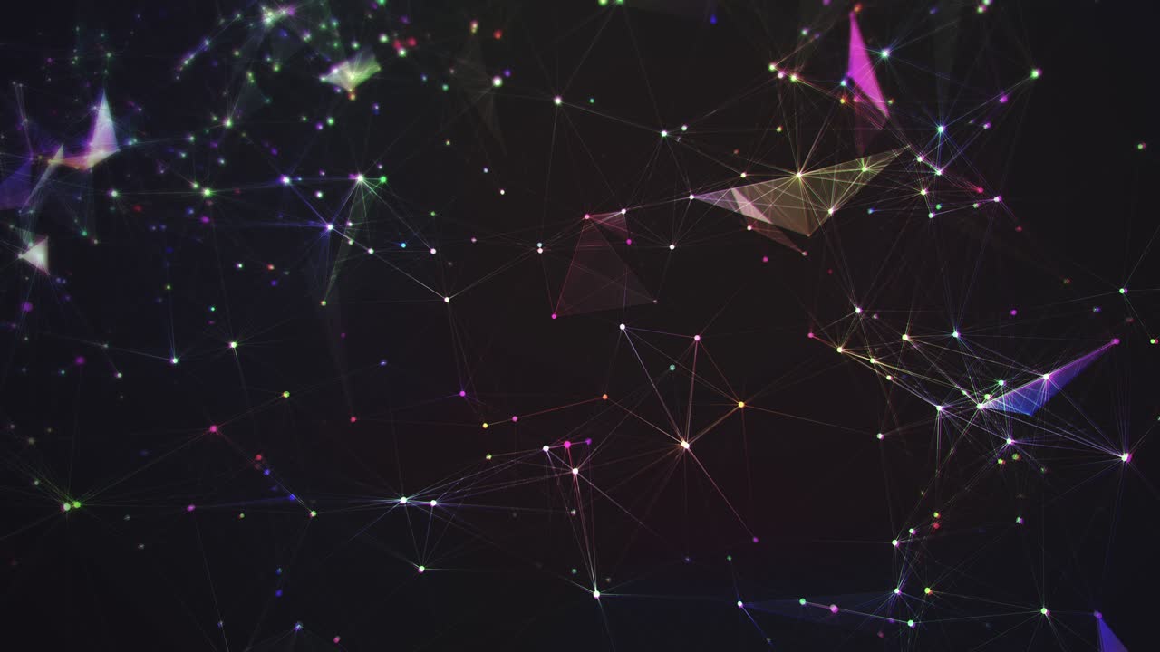 추상적인 모양 플렉서스 애니메이션 배경