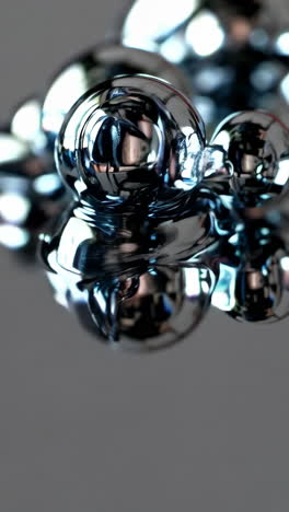 dynamic metallic liquid reflections
