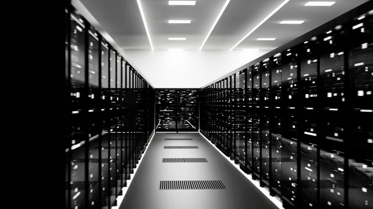 interior moderno del centro de datos