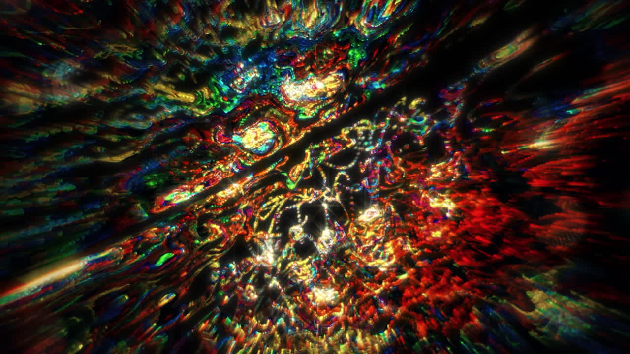 Abstract Psychedelic Light Explosion