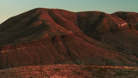 Bergpanorama-Im-Big-Bend-Nationalpark-Während-Der-Golden-Hour-In-Texas,-USA