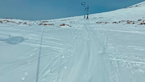 Auffahrt-Mit-Dem-Nussknacker-Skilift-Bei-Hanmer-Springs-In-Neuseeland