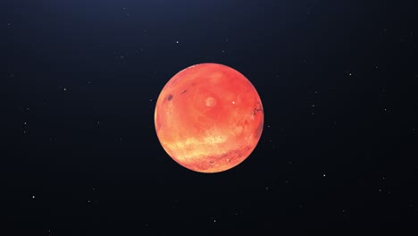 4k planeta marte de alta calidad - planeta marte en órbita con estrellas en el fondo de alta calidad 4k - marte en fondo negro - mars strike - marte planeta rojo