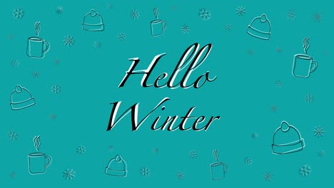 Hallo-Winter-Loopable-Animation.-Saisonaler-Vorlagenhintergrund