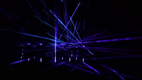 light laser show performed at night. static